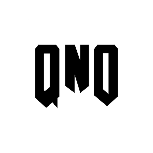 Diseño de logotipo de letra QNO para una empresa de tecnología Diseño del logotipo QNO combinación de colores blanco y negro Diseño del icono QNO Vector QNO Diseño del símbolo QNO Alfabeto QNO Tipografía diseño del logotipo