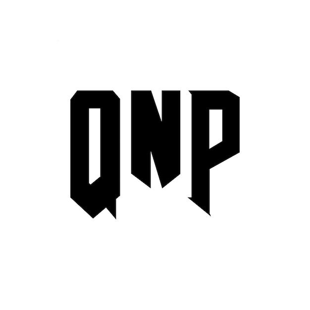 Diseño de logotipo de letra QNP para una empresa de tecnología Diseño de Logotipo QNP combinación de colores blanco y negro Diseño de diseño de logotipo QNP Vector QNP Icono QNP Alfabeto QNP Tipografía