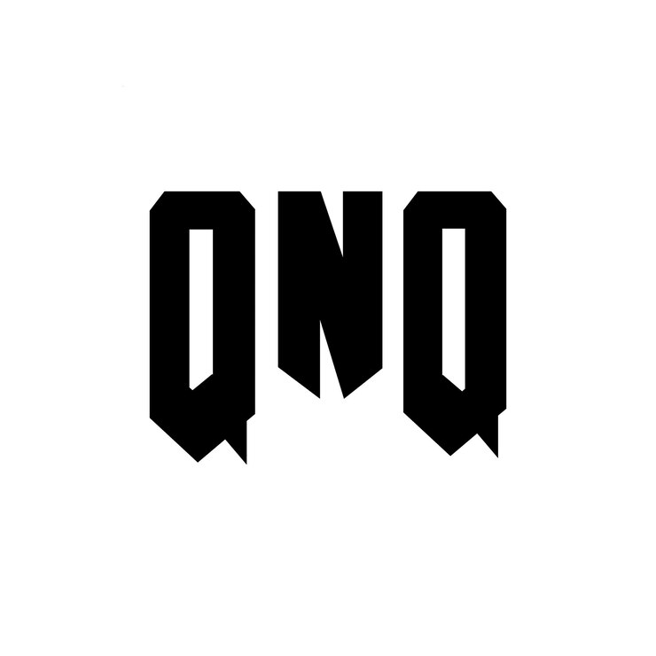 Vector diseño de logotipo de letra qnq para una empresa de tecnología diseño de logotipo qnq combinación de colores blanco y negro diseño de logos qnq vector qnq diseño de iconos qnq alfabeto qnq tipografía