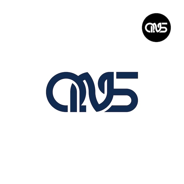 Diseño del logotipo de la letra QNS Monogram
