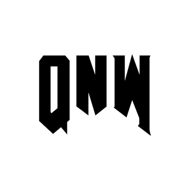 Diseño de logotipo de letra QNW para una empresa de tecnología Diseño del logotipo QNW Combinación de colores blanco y negro Logo QNW Vector diseño QNW Icono QNW Alfabeto QNW Tipografía diseño del logotipo