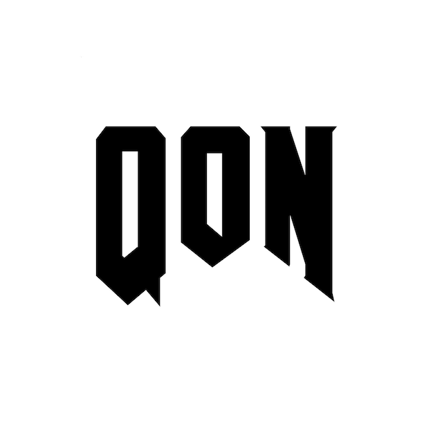Diseño de logotipo de letra QON para una empresa de tecnología Diseño del logotipo QON combinación de colores blanco y negro Logotipo QON vector diseño QON icono QON alfabeto QON tipografía diseño del logotipo