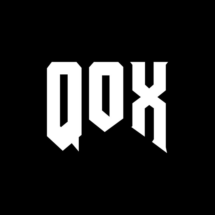 Vector diseño de logotipo de letra qox para una empresa de tecnología diseño del logotipo qox combinación de colores blanco y negro logo qox vector qox diseño del icono qox alfabeto qox tipo de diseño del logotipo