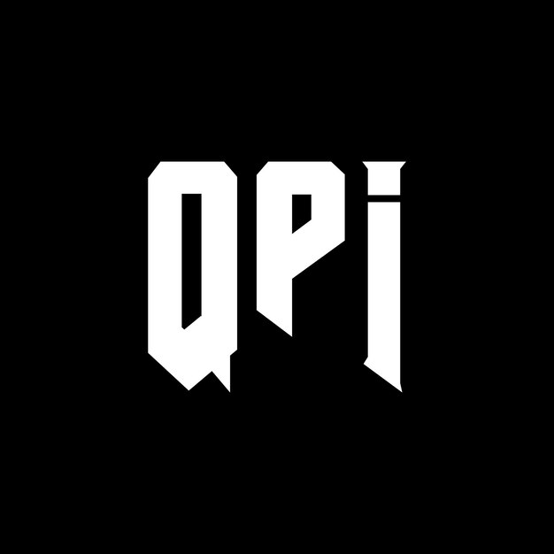 Diseño de logotipo de letra QPI para una empresa de tecnología Diseño del logotipo QPI combinación de colores blanco y negro Logotipo QPI vector diseño QPI icono alfabeto QPI tipografía diseño del logotipo