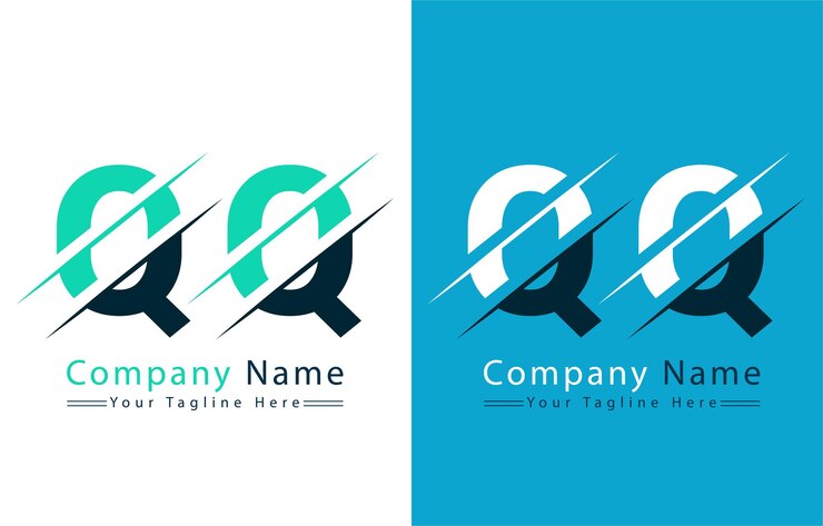 Vector diseño de logotipo de letra qq plantilla ilustración de logotipo vectorial