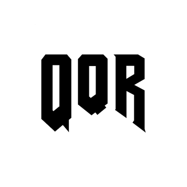 Diseño de logotipo de letra QQR para una empresa de tecnología Diseño de diseño de logotipo QQR combinación de colores blanco y negro Logo QQR Vector QQR Diseño de icono QQR Icon QQR Alfabeto QQR Tipografía