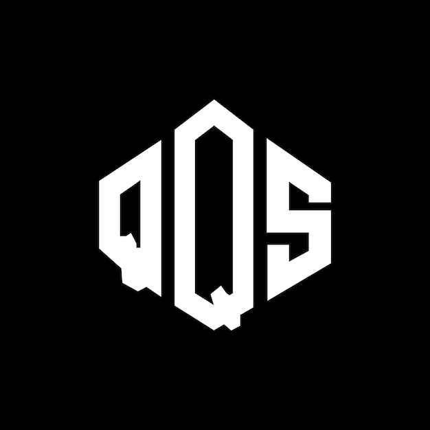 Diseño del logotipo de la letra QQS con forma de polígono QQS diseño del logotipo en forma de póligono y cubo QQS hexágono modelo de logotipo vectorial colores blanco y negro QQS monograma logotipo de negocios e inmobiliario