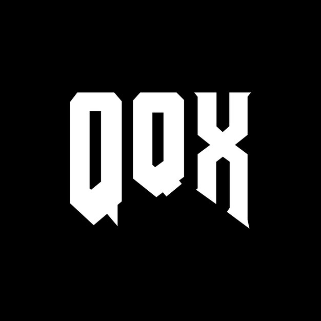 Diseño de logotipo de letra QQX para una empresa de tecnología Diseño de Logotipo QQX combinación de colores blanco y negro Logotipo Q QX vector Diseño de QQX icono QQX alfabeto QQX tipografía Diseño del logotipo
