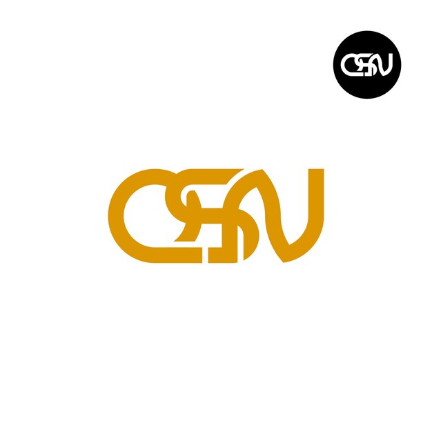 Diseño del logotipo de la letra QSN Monograma