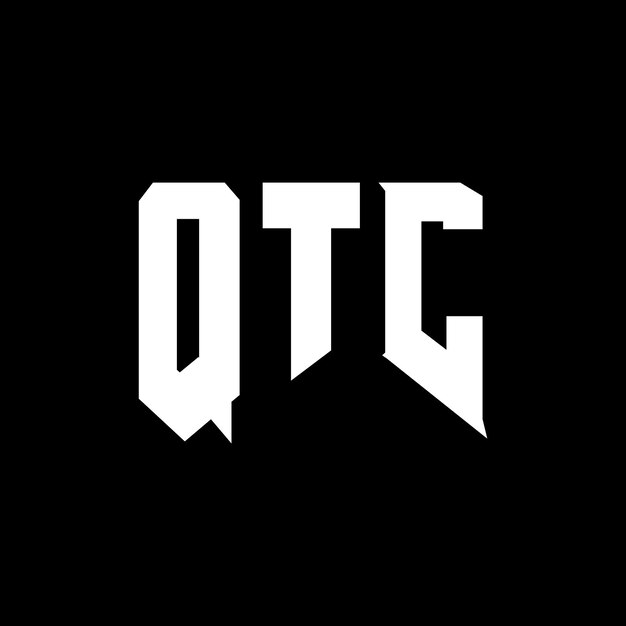 Diseño de logotipo de letra QTC para una empresa de tecnología Diseño de diseño de logotipo QTC combinación de colores blanco y negro Diseño vectorial de QTC Icono QTC Alfabeto QTC Tipo de logotipo