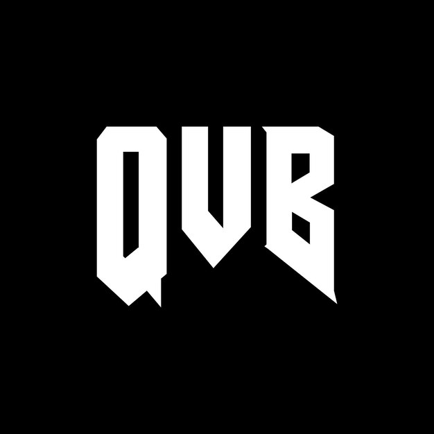 Diseño de logotipo de letra QVB para una empresa de tecnología Diseño del logotipo QVB combinación de colores blanco y negro Diseño del logó QVB Vector QVB Diseño del icono QVB Alfabeto QVB Tipografía Diseño del Logotipo