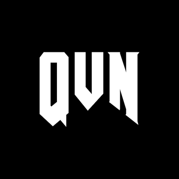 Diseño de logotipo de letra QVN para una empresa de tecnología Diseño de Logotipo QVN combinación de colores blanco y negro Diseño de diseño de logotipo QVn Vector QVN Icon QVN Alfabeto QVN Tipografía