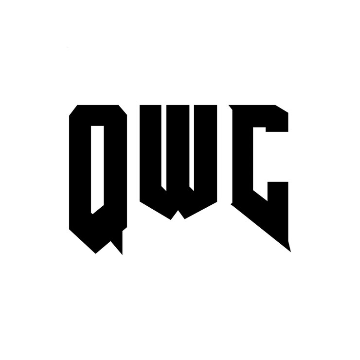 Vector diseño de logotipo de letra qwc para una empresa de tecnología diseño de logotipo qwc combinación de colores blanco y negro diseño de diseño de logotipo qwc vector qwc icono qwc alfabeto qwc tipografía