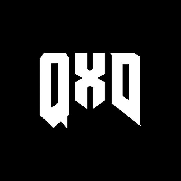 Diseño de logotipo de letra QXD para una empresa de tecnología Diseño del logotipo QXD combinación de colores blanco y negro Logotipo QXD Vector Diseño QXD Icono QXD Alfabeto QXD Tipo de diseño del logotipo