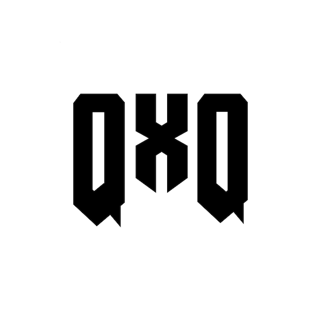 Diseño de logotipo de letra QXQ para una empresa de tecnología Diseño del logotipo QXQ combinación de colores blanco y negro Logotipo QX Q vector diseño QXQ icono QXQ alfabeto QXQ tipografía diseño del logotipo