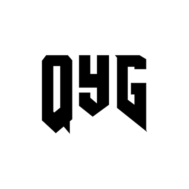 Diseño de logotipo de letra QYG para una empresa de tecnología Diseño de Logotipo QYG Combinación de colores blanco y negro Logo QYG Vector QYG Diseño Icono QYG Alfabeto QYG Tipo de diseño de logotipo