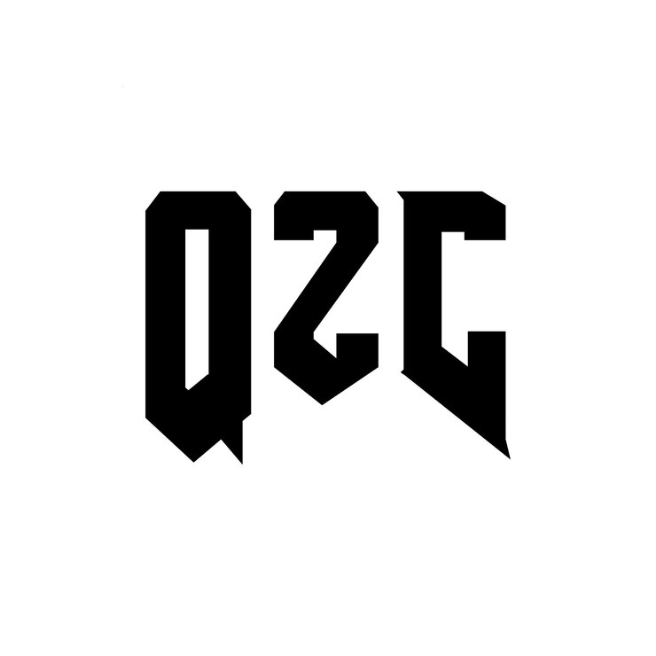 Vector diseño de logotipo de letra qzc para una empresa de tecnología diseño de logotipo qzc combinación de colores blanco y negro logotipo q zc vector diseño qzc icono alfabeto qzc tipografía diseño de logotipo
