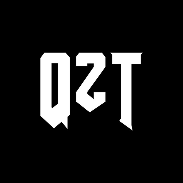Diseño de logotipo de letra QZT para una empresa de tecnología Diseño de Logotipo QZT combinación de colores blanco y negro Diseño de diseño de logotipo QZt Vector de diseño QZT Icono QZT Alfabeto QZT Tipografía