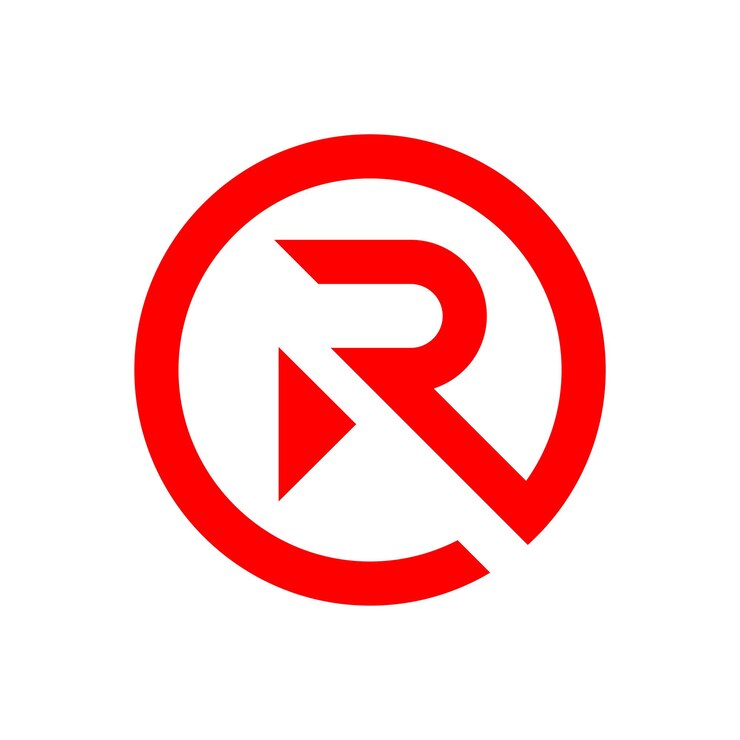 Vector diseño de logotipo de letra r con juego de iconos tipografía abstracta r icono