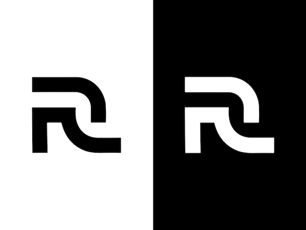 Vector diseño del logotipo de la letra r