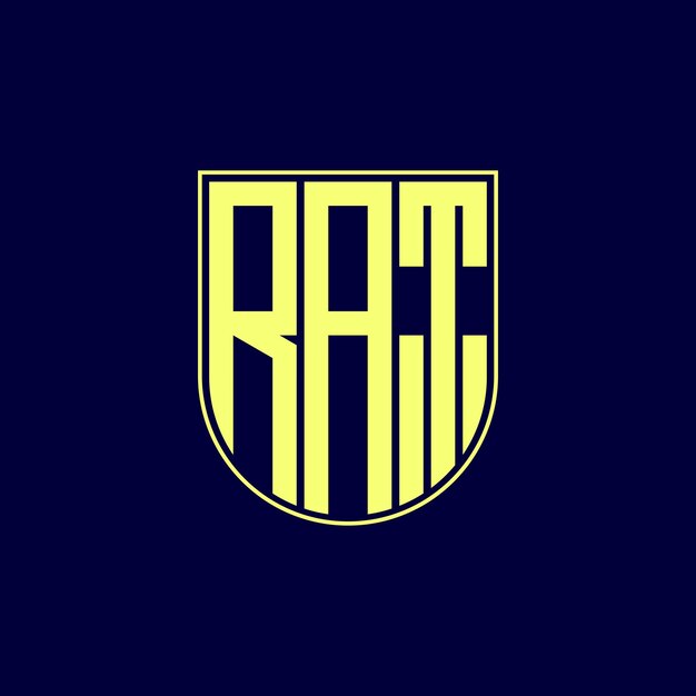 diseño del logotipo de la letra rat