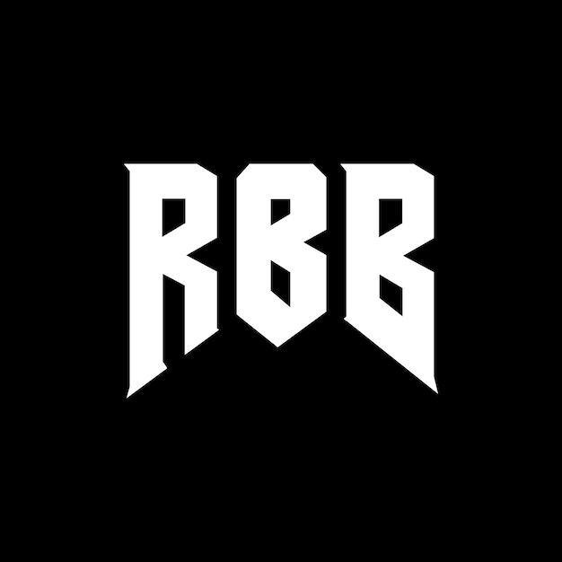 Diseño de logotipo de letra RBB para una empresa de tecnología Diseño del logotipo de RBB combinación de colores blanco y negro RBB logotipo RBB vector RBB diseño RBB icono RBB alfabeto RBB tipografía diseño del logotipo