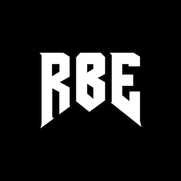 Diseño de logotipo de letra RBE para una empresa de tecnología RBE diseño de logotipo combinación de colores blanco y negro RBE logotipo RBE vector RBE diseño RBE icono RBE alfabeto RBE tipografía diseño del logotipo