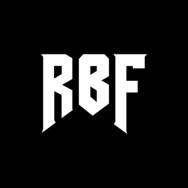 Diseño de logotipo de letra RBF para la compañía de tecnología diseño de logotipo RBF combinación de colores blanco y negro diseño de logotip RBF vector RBF diseño RBF icono RBF alfabeto RBF tipografía diseño de Logotipo RBF