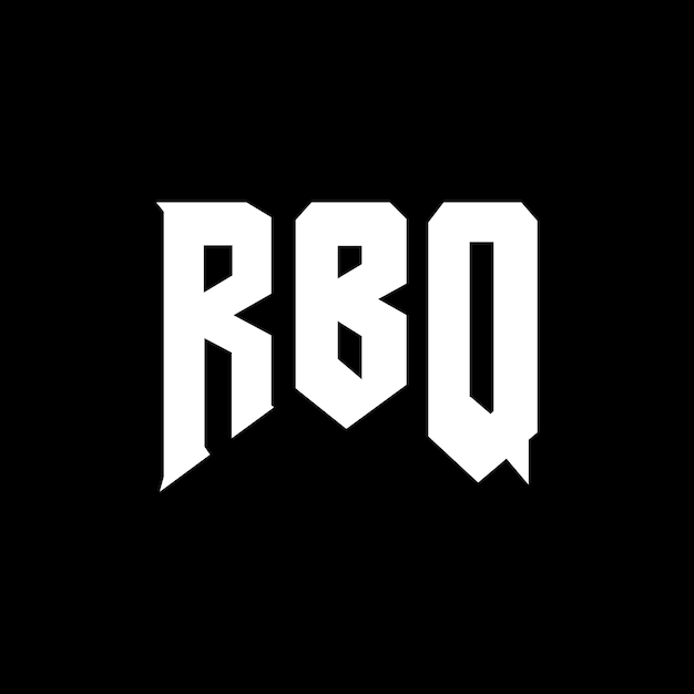 Diseño de logotipo de letra RBQ para una empresa de tecnología Diseño del logotipo RBQ combinación de colores blanco y negro Logotipo RBQ vector diseño RBQ icono RBQ alfabeto RBQ tipografía diseño del logotipo