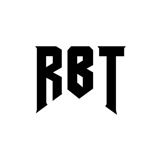 Diseño de logotipo de letra RBT para una empresa de tecnología RBT diseño de logotipo combinación de colores blanco y negro RBT logotipo RBT vector RBT diseño RBT icono RBT alfabeto RBT tipografía diseño del logotipo