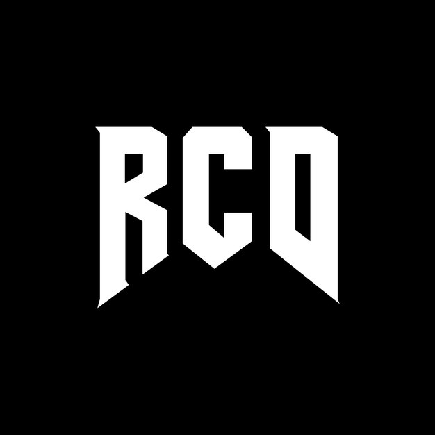Diseño de logotipo de letra RCD para una empresa de tecnología Diseño del logotipo RCD combinación de colores blanco y negro Logotipo RCD vector diseño RCD icono RCD alfabeto RCD tipografía diseño del logotipo