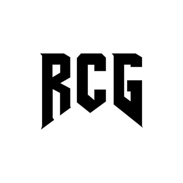 Diseño de logotipo de letra RCG para una empresa de tecnología Diseño del logotipo RCG combinación de colores blanco y negro Logotipo RCG vector diseño RCG icono RCG alfabeto RCG tipografía diseño del logotipo