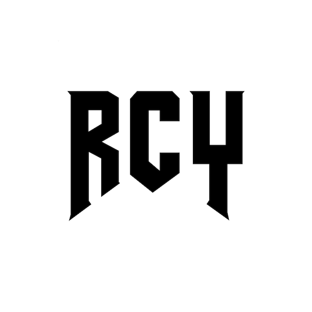 Diseño de logotipo de letra RCY para una empresa de tecnología Diseño de Logotipo RCY combinación de colores blanco y negro Diseño de icono RCY Icon RCY Vector RCY diseño de logotipo RCY Alfabeto RCY tipografía
