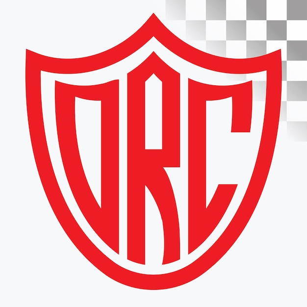 Diseño de logotipo de letra RDC