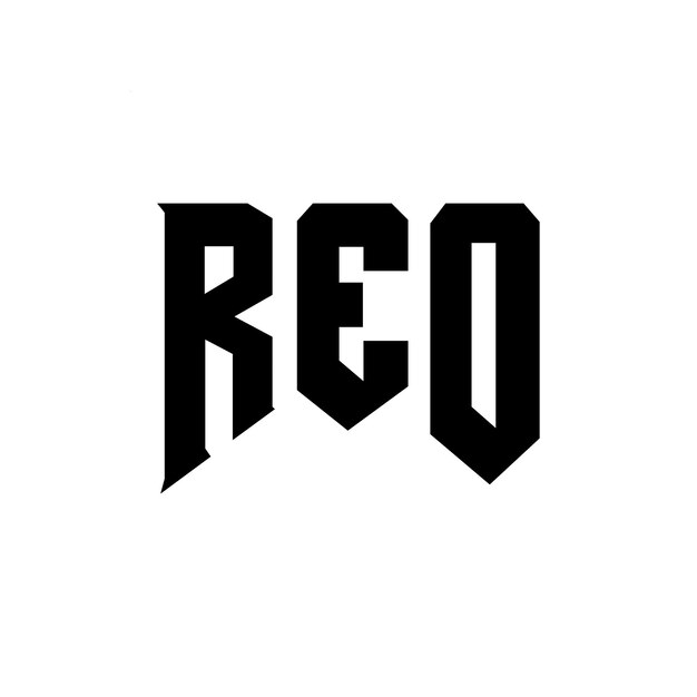 Diseño de logotipo de letra REO para empresa de tecnología REO diseño de logotipo combinación de colores blanco y negro REO logotipo REO vector REO diseño REO icono REO alfabeto REO tipografía diseño de logo