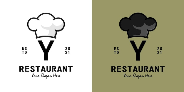 Diseño de logotipo letra y restaurante