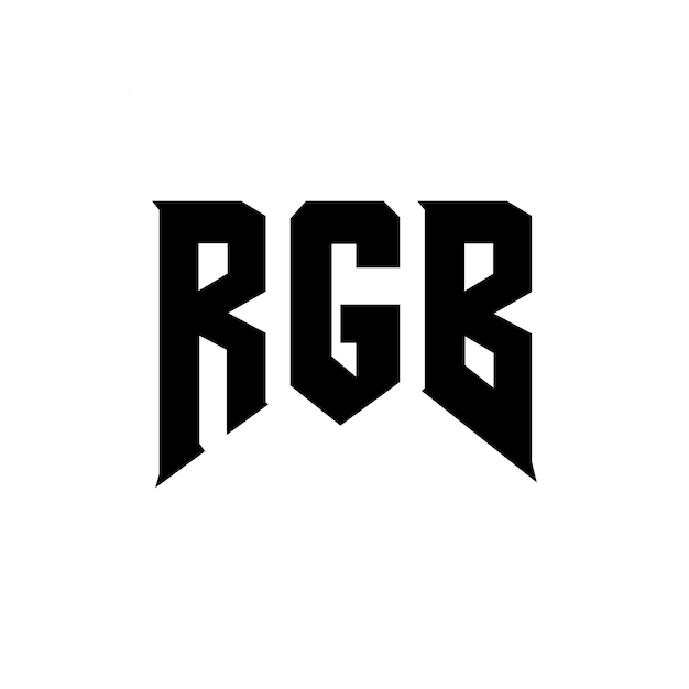 Diseño de logotipo de letra RGB para una empresa de tecnología Diseño de Logotipo RGB combinación de colores blanco y negro RGB logotipo RGB vector RGB diseño Icono RGB alfabeto RGB tipografía diseño de logotipo