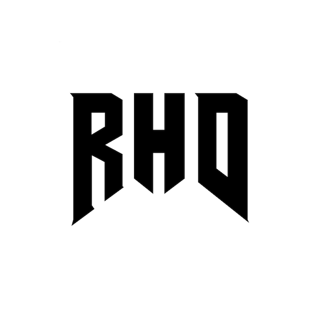 Diseño de logotipo de letra RHD para una empresa de tecnología Diseño de Logotipo RHD combinación de colores blanco y negro RHD logotipo RHD vector RHD diseño Icono RHD alfabeto RHD tipografía diseño de logotipo