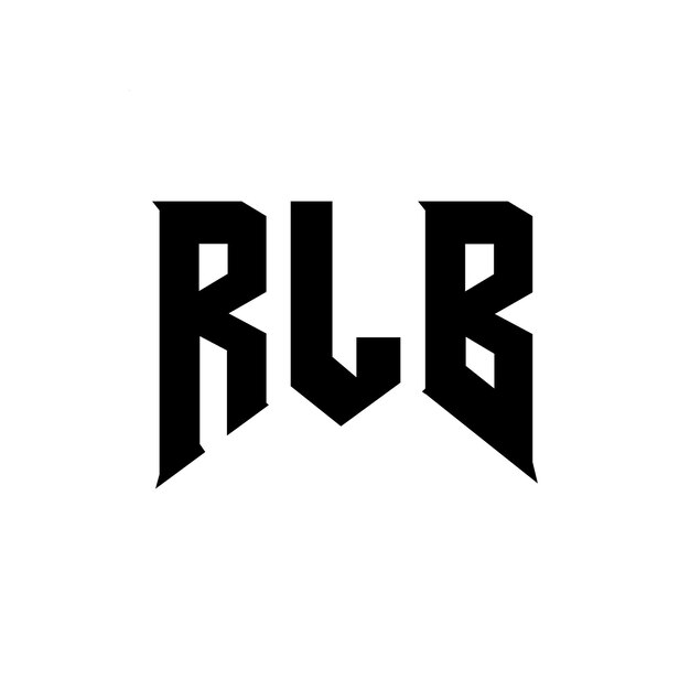 Diseño de logotipo de letra RLB para una empresa de tecnología Diseño del logotipo de RLB combinación de colores blanco y negro RLB logotipo RLB vector RLB diseño RLB icono RLB alfabeto RLB tipografía diseño del logotipo