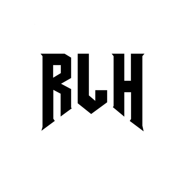 Vector diseño de logotipo de letra rlh para una empresa de tecnología diseño del logotipo rlh combinación de colores blanco y negro rlh logotipo vector rlh diseño rlh icono rlh alfabeto rlh tipografía diseño del logotipo