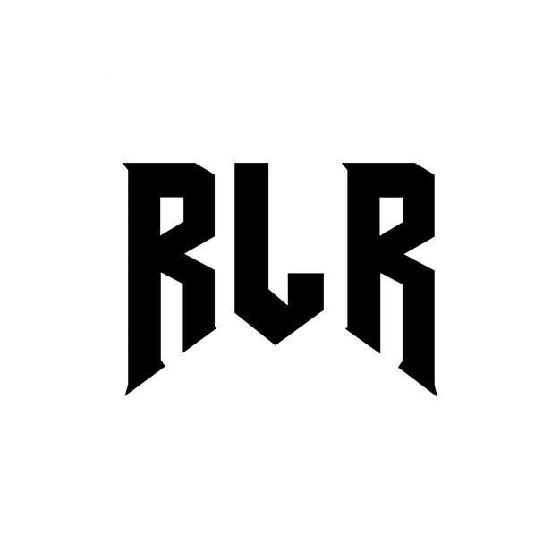 Diseño de logotipo de letra RLR para la compañía de tecnología RLR diseño de logotipo en blanco y negro combinación de colores RLR logotipo RLR vector RLR diseño RLR icono RLR alfabeto RLR tipografía diseño de Logotipo