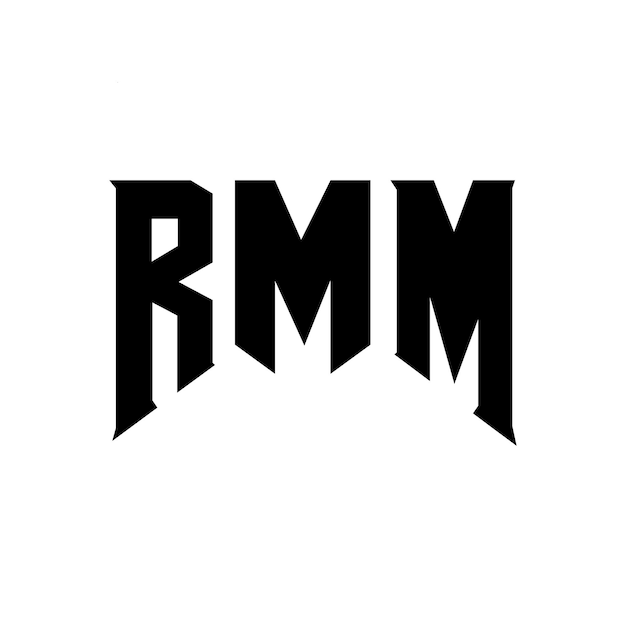 Diseño de logotipo de letra RMM para una empresa de tecnología Diseño del logotipo de RMM combinación de colores blanco y negro RMM logotipo RMM vector RMM diseño RMM icono RMM alfabeto RMM tipografía diseño del logotipo