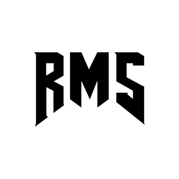 Diseño de logotipo de letra RMS para una empresa de tecnología Diseño del logotipo de RMS combinación de colores blanco y negro RMS logotipo RMS vector RMS diseño RMS icono RMS alfabeto RMS tipografía diseño del logotipo