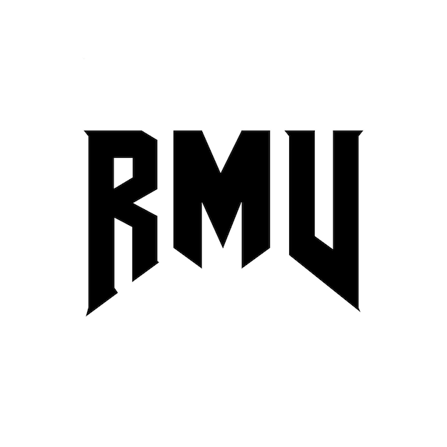 Diseño de logotipo de letra RMV para una empresa de tecnología Diseño del logotipo RMV combinación de colores blanco y negro Logotipo RMV vector RMV diseño Icono RMV alfabeto RMV tipografía diseño del logotipo