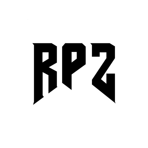Diseño de logotipo de letra RPZ para una empresa de tecnología Diseño del logotipo RPZ combinación de colores blanco y negro RPZ logotipo vector RPZ diseño RPZ icono RPZ alfabeto RPZ tipografía diseño del logotipo