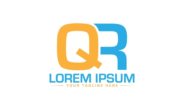 Diseño de logotipo con letra RQ Diseño de logotipo QR único y profesionalDiseño de logotipo único