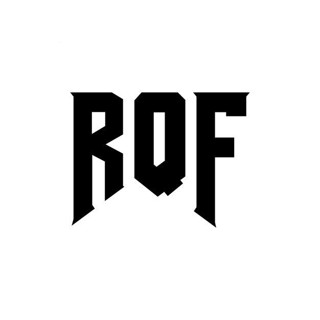 Diseño de logotipo de letra RQF para una empresa de tecnología Diseño del logotipo RQF combinación de colores blanco y negro RQF logo RQF vector RQF diseño RQF icono RQF alfabeto RQF tipografía diseño del logotipo
