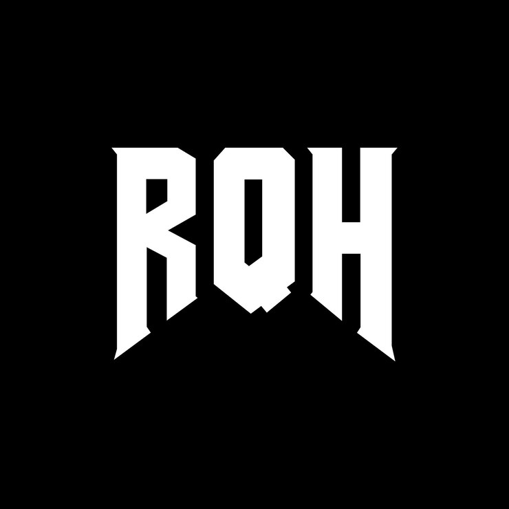 Vector diseño de logotipo de letra rqh para una empresa de tecnología diseño del logotipo rqh combinación de colores blanco y negro rqh logo rqh vector rqh diseño rqh icono rqh alfabeto rqh tipografía diseño del logotipo