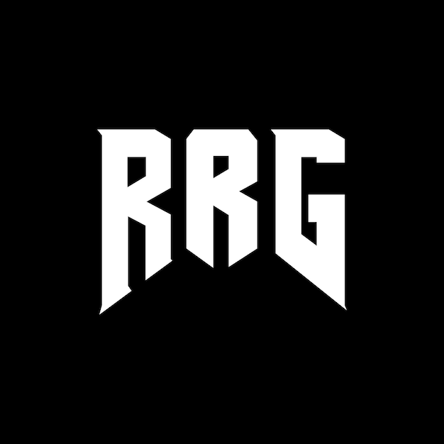 Diseño de logotipo de letra RRG para una empresa de tecnología Diseño de Logotipo RRG combinación de colores blanco y negro RRG logo RRG vector RRG diseño RRG icono RRG alfabeto RRG tipografía diseño de logotipo