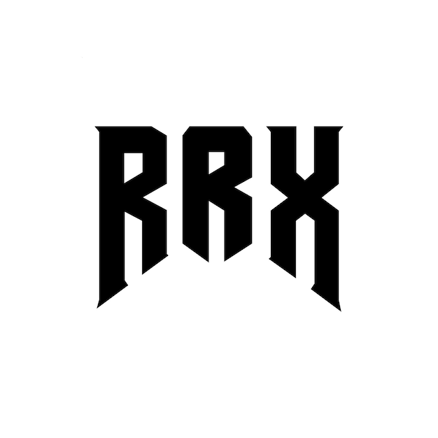 Diseño de logotipo de letra RRX para la compañía de tecnología RRX diseño de logotipo combinación de colores blanco y negro RRX logotipo RRX vector RRX diseño RRX icono RRX alfabeto RRX tipografía diseño de logotip